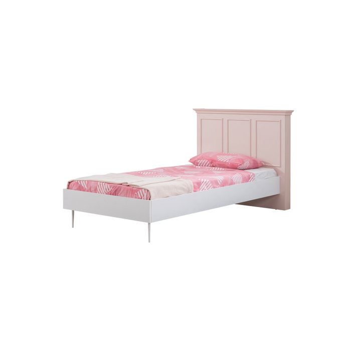 Hanah Home Cama Individual Rosa y Blanco